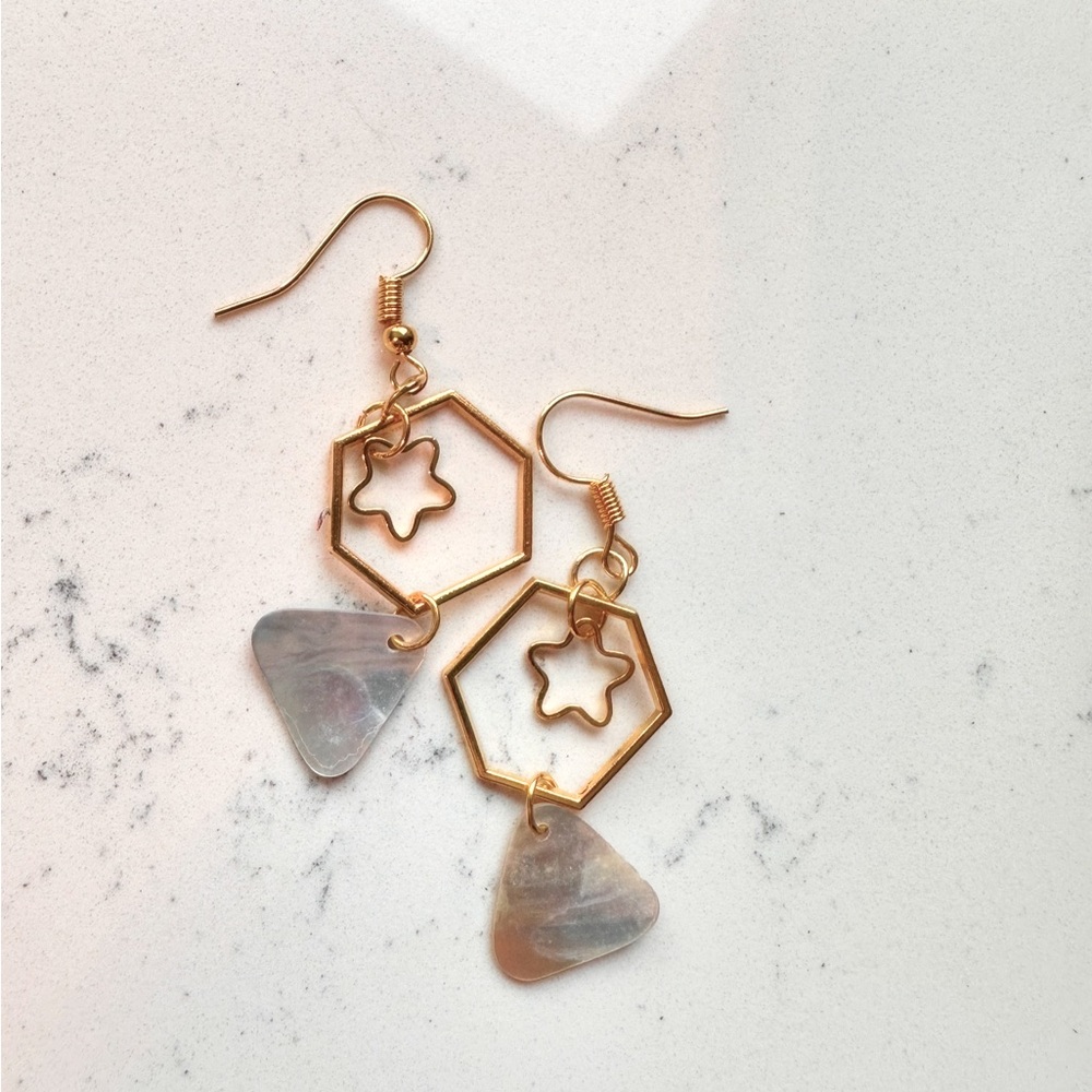 Handmade shell earrings